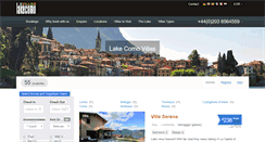 Desktop Screenshot of lakecomovillas.net